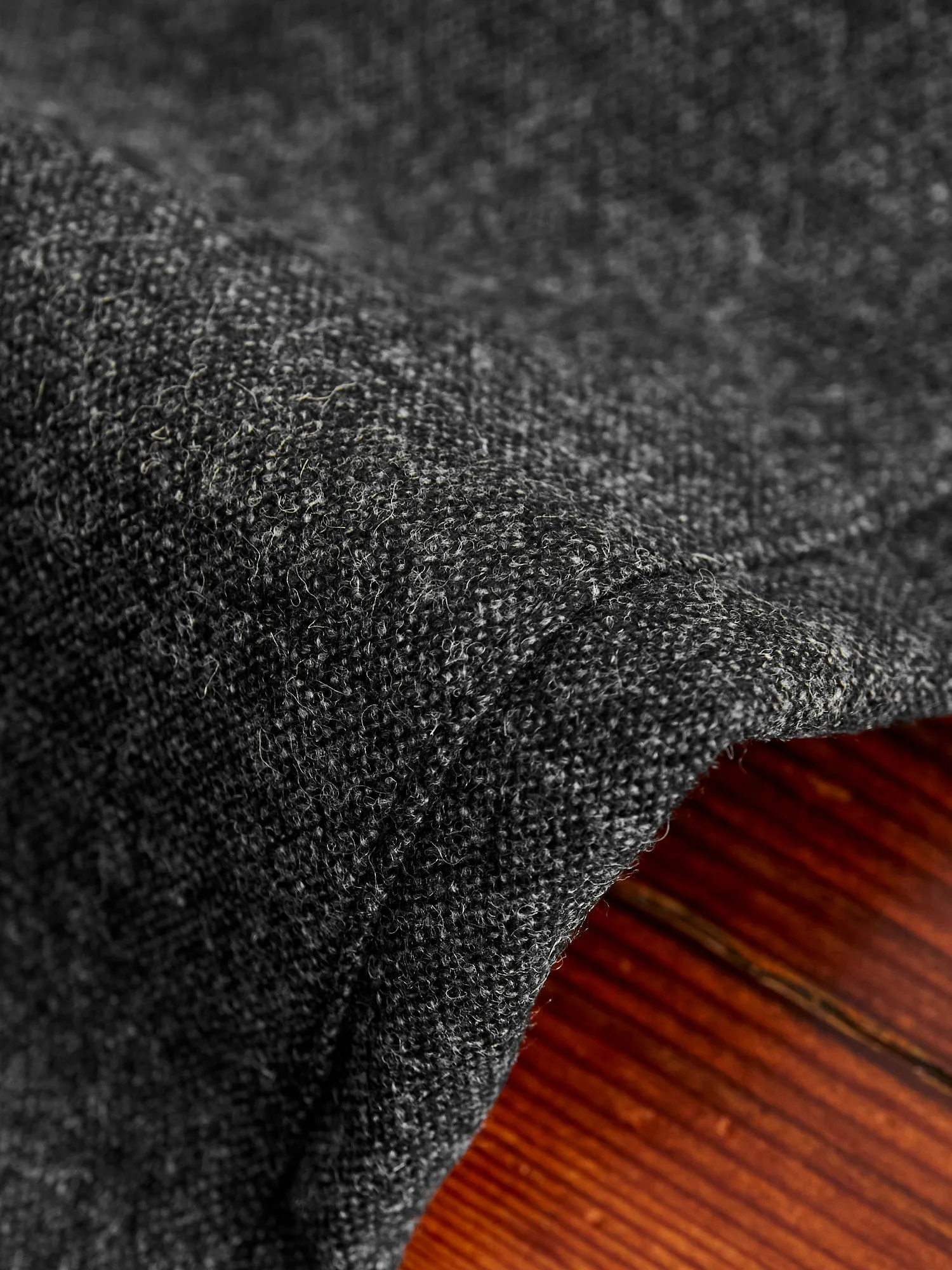 1-Pleat Wool Cashmere Trouser in Grey