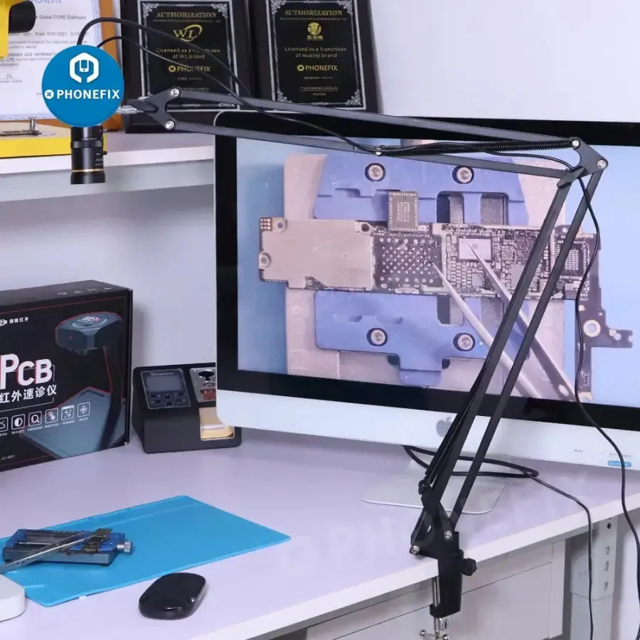 1080P 60FPS VGA Microscope Camera 8-50MM 6-60MM C-Mount Lens