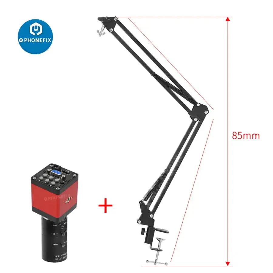 1080P 60FPS VGA Microscope Camera 8-50MM 6-60MM C-Mount Lens