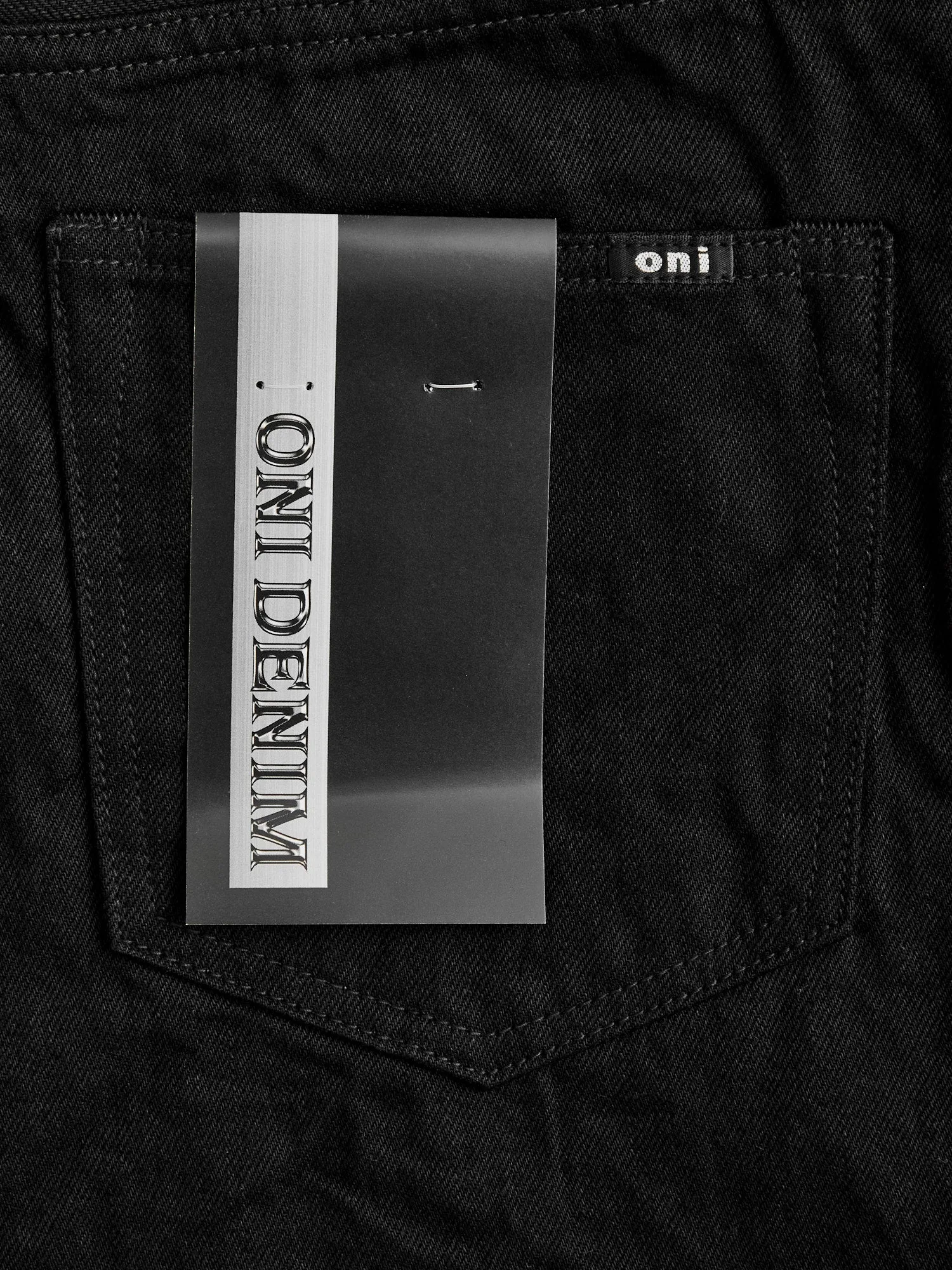 286-13BK "Jet Black" 13oz Selvedge Denim - Clean Straight Fit