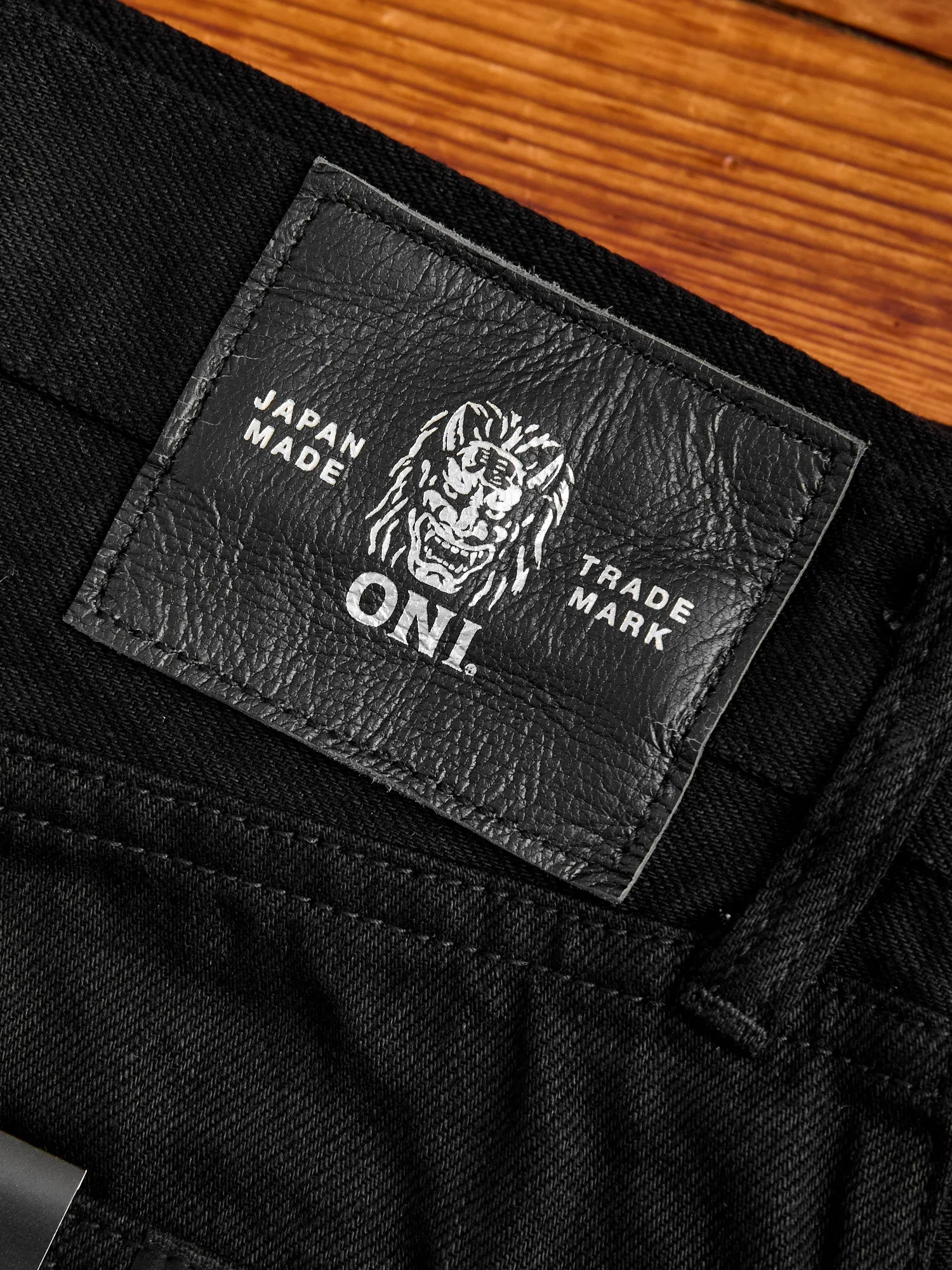 286-13BK "Jet Black" 13oz Selvedge Denim - Clean Straight Fit