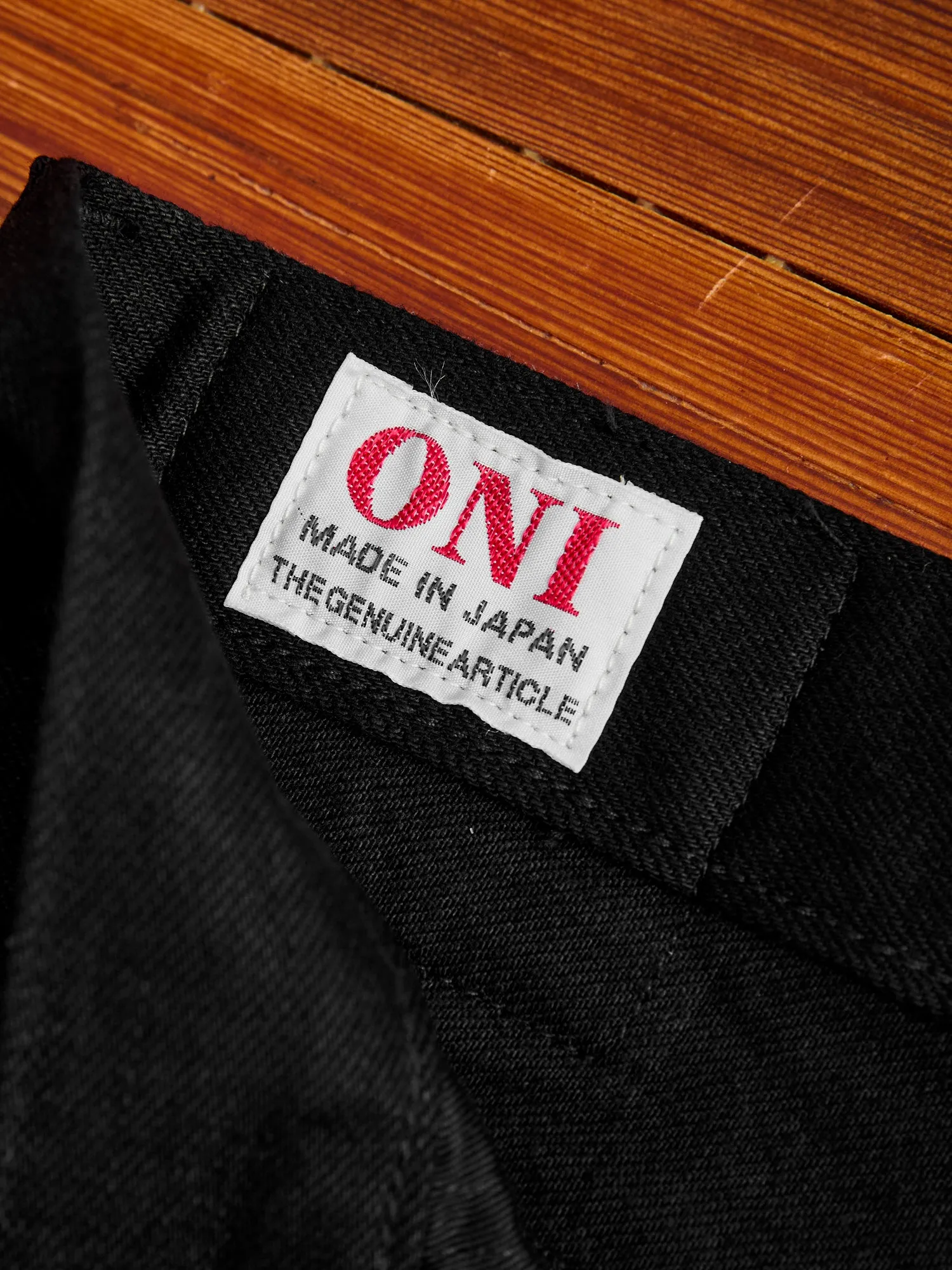 286-13BK "Jet Black" 13oz Selvedge Denim - Clean Straight Fit