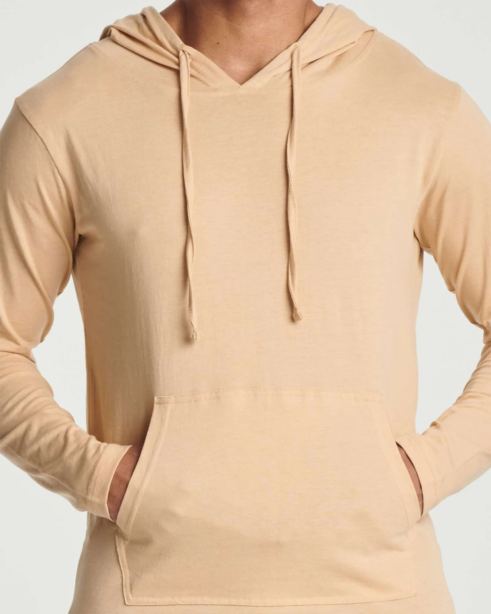 3 Pack: Mens Cotton Lightweight Pullover Hoodie