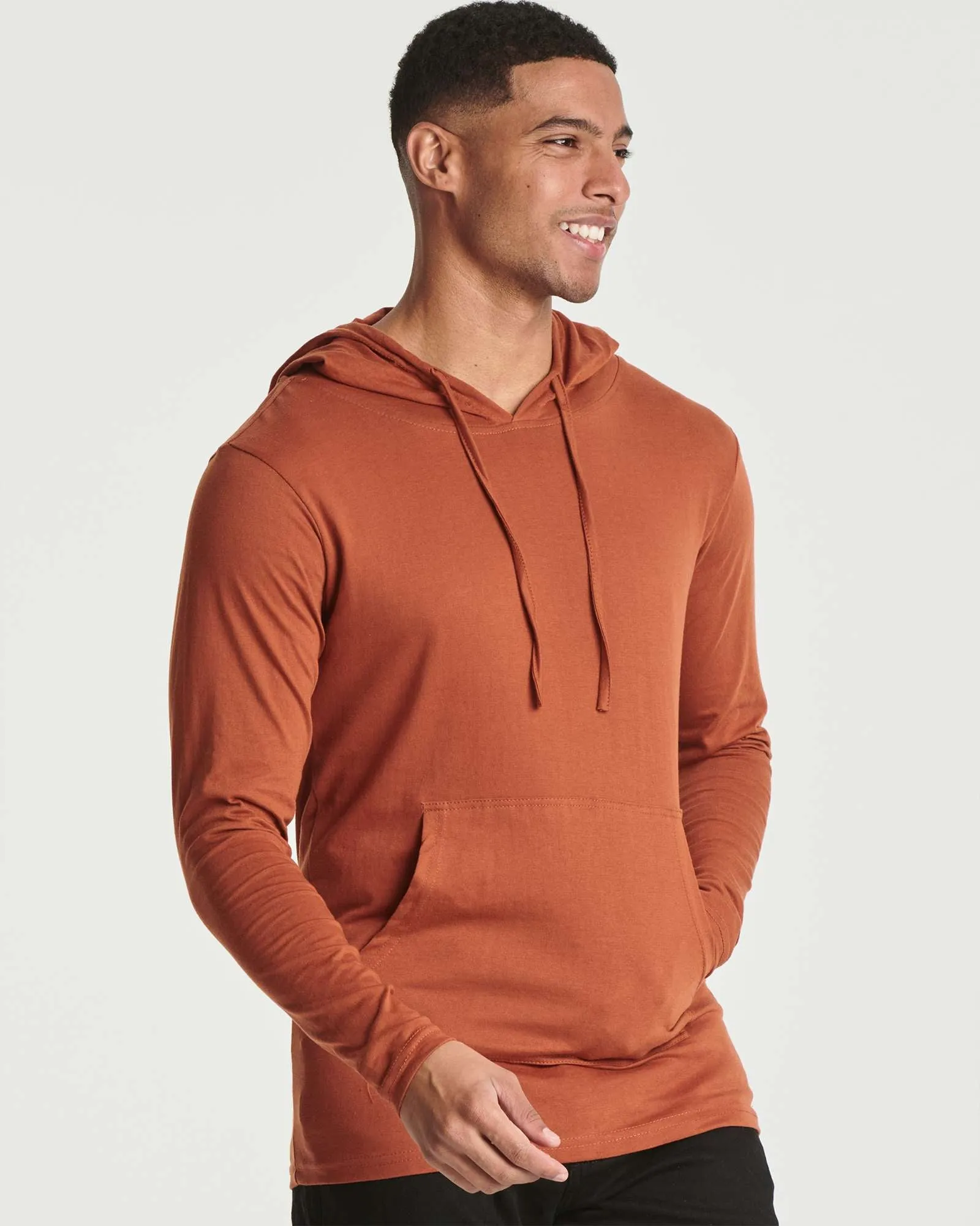 3 Pack: Mens Cotton Lightweight Pullover Hoodie