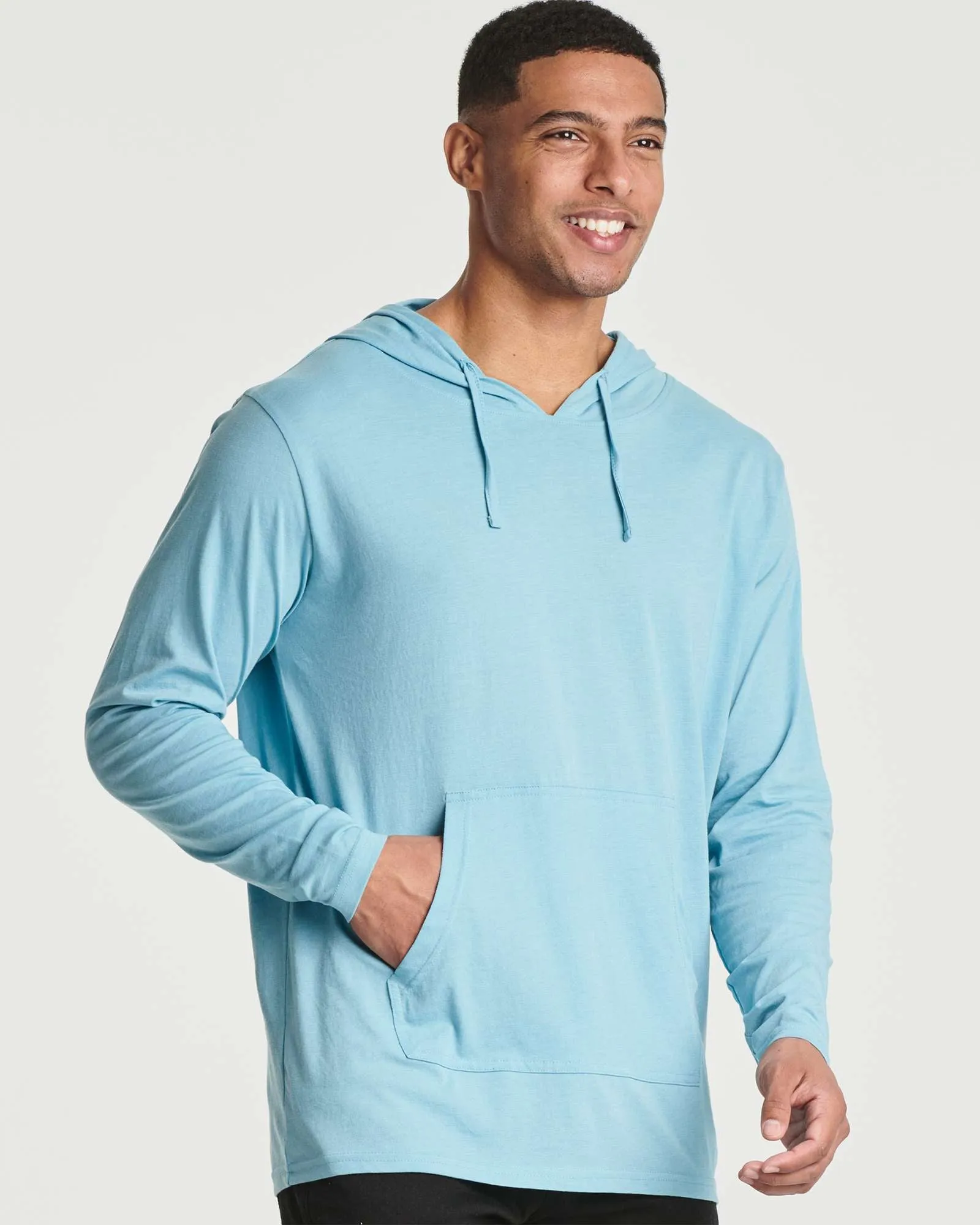 3 Pack: Mens Cotton Lightweight Pullover Hoodie