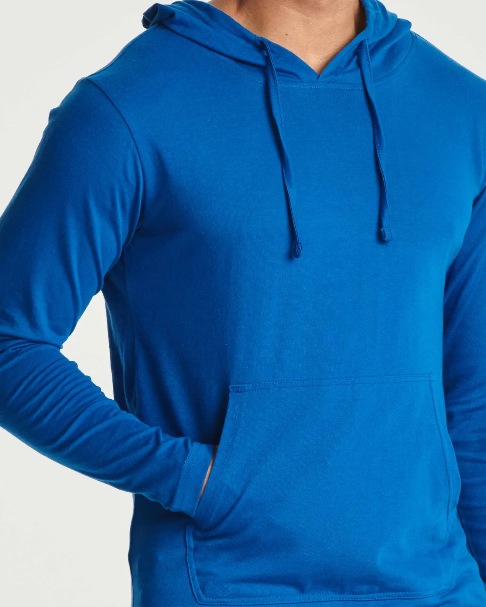 3 Pack: Mens Cotton Lightweight Pullover Hoodie