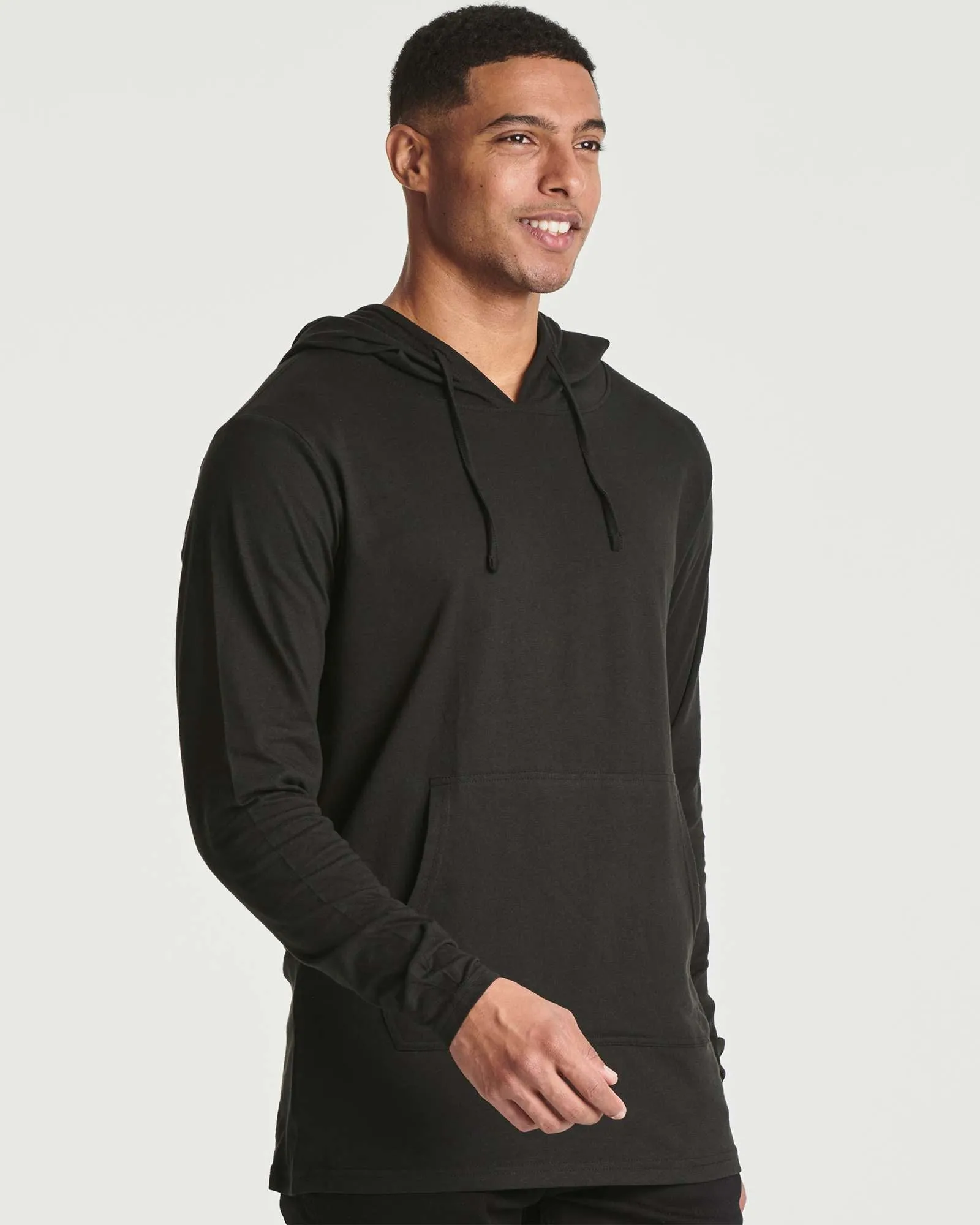 3 Pack: Mens Cotton Lightweight Pullover Hoodie