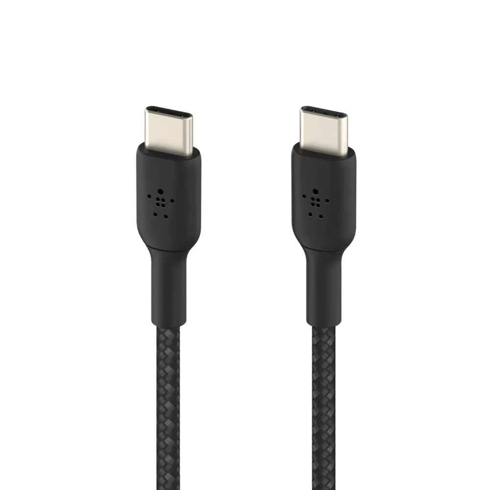 Belkin Boost Charge Braided 1 Meter USB-C to USB-C Cable - Black