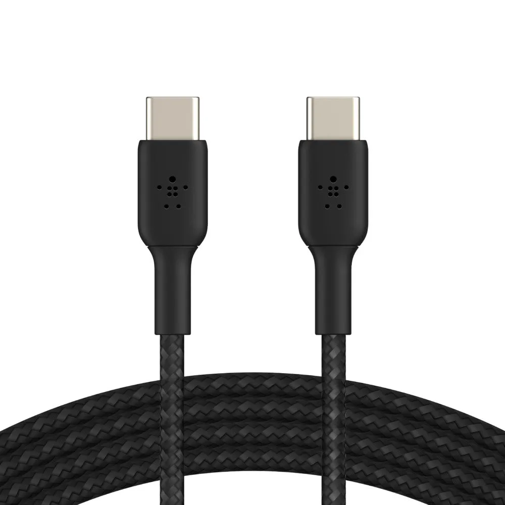 Belkin Boost Charge Braided 1 Meter USB-C to USB-C Cable - Black