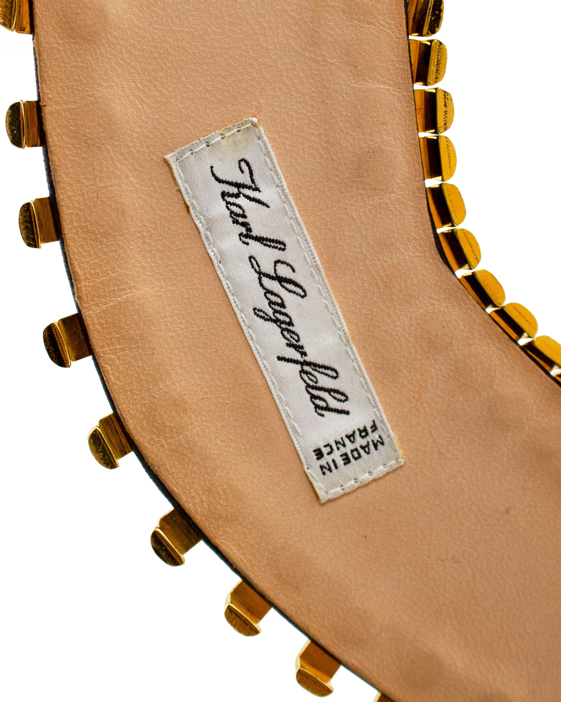 Black Leather Belt with Rhinestone Bars