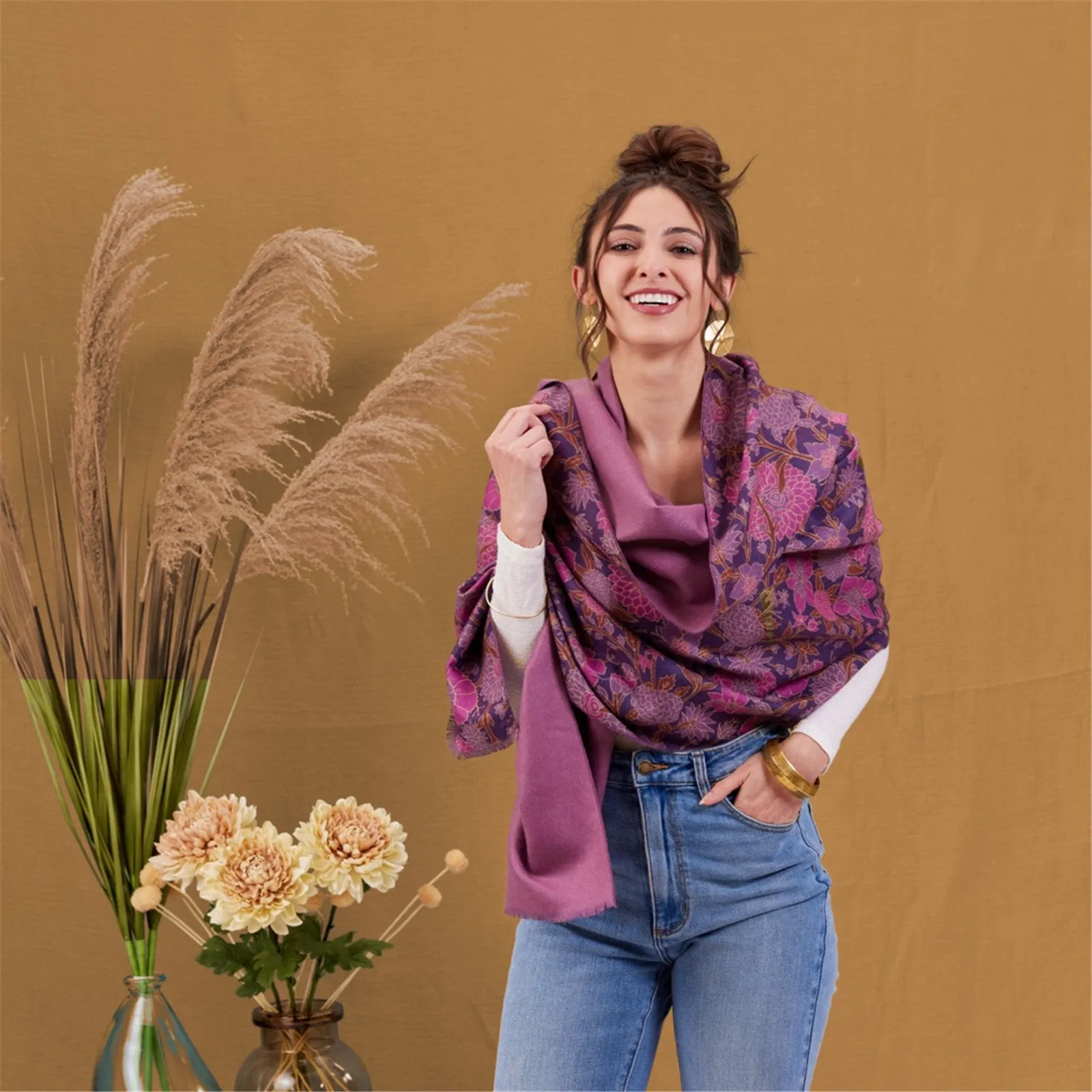 Capri Plum Reversible Wrap