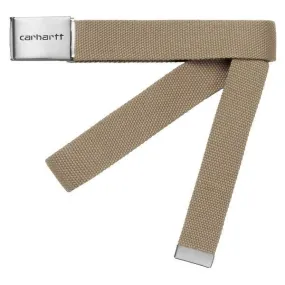 Carhartt WIP Clip Belt Chrome Brown