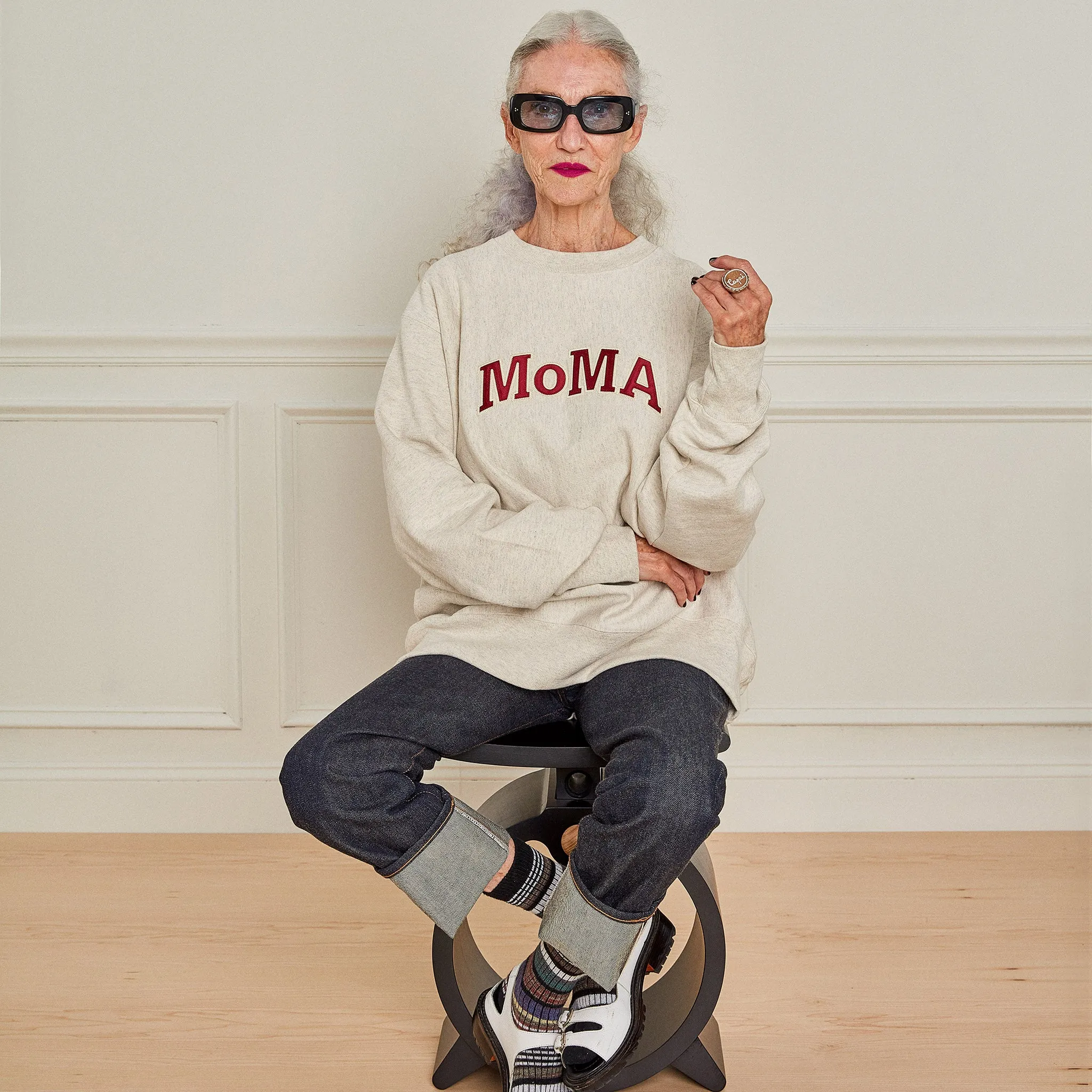 Champion Crewneck Sweatshirt - MoMA Edition - Oatmeal