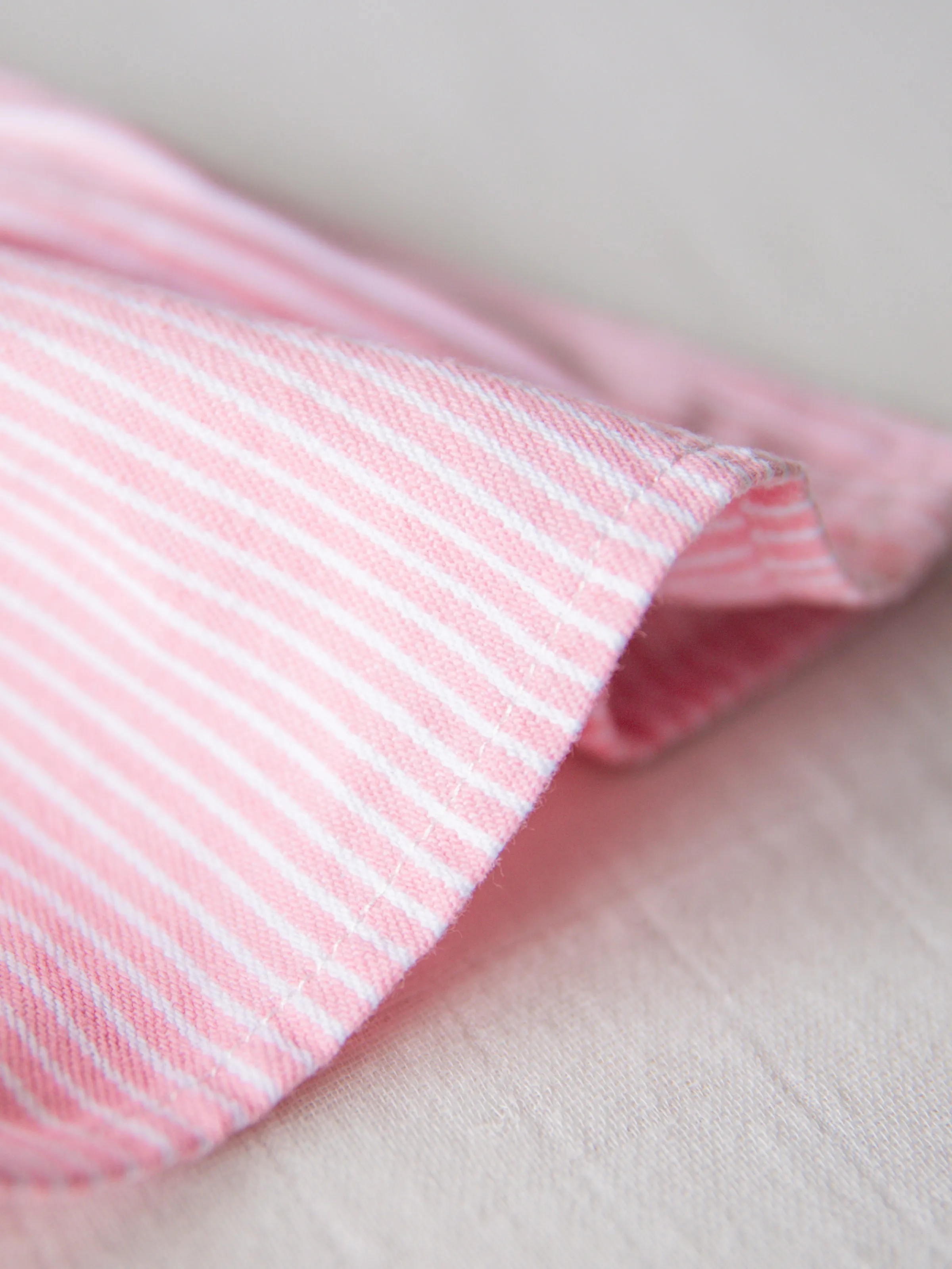 Denim Jumper - Pink Stripe