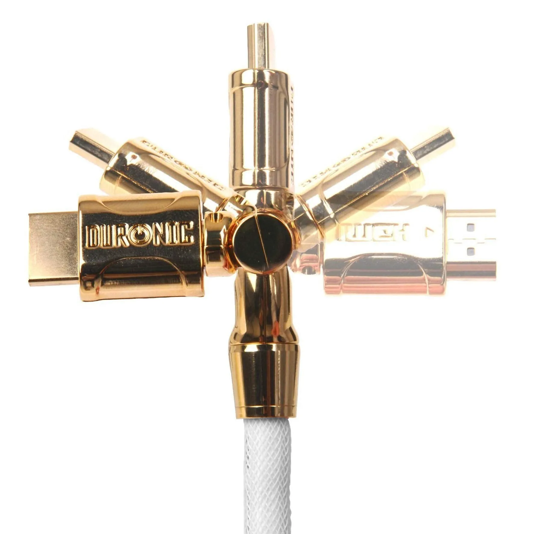 Duronic HMID Cable HDC01 - 5 Metre HDMI Goldspec Version 1.4 High Speed HDMI Cable - Premium 24K Gold Plated 1080p HDMI to HDMI Tilt/Swivel Lead