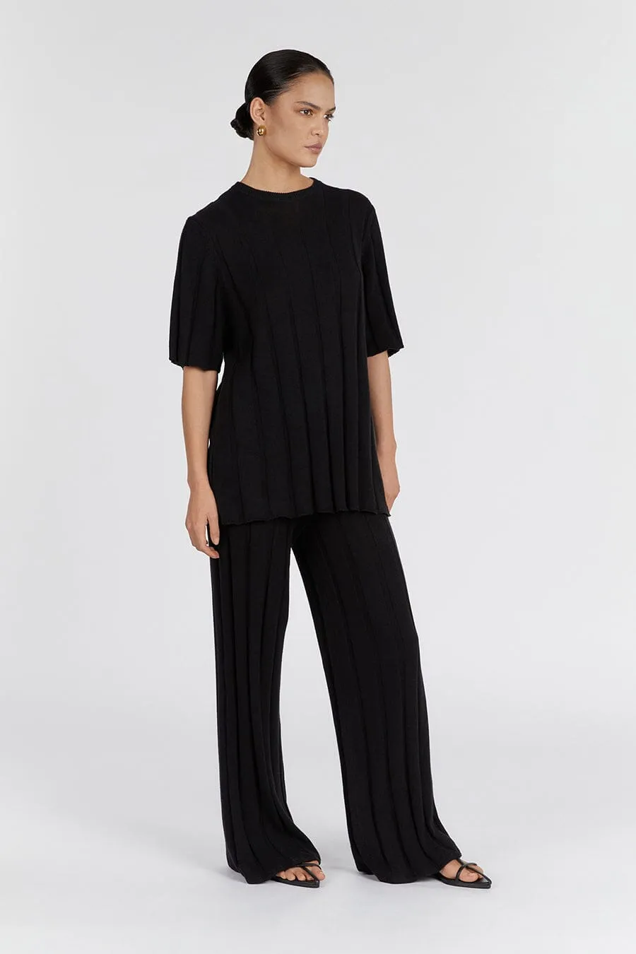 EMERY BLACK WIDE LEG PANT