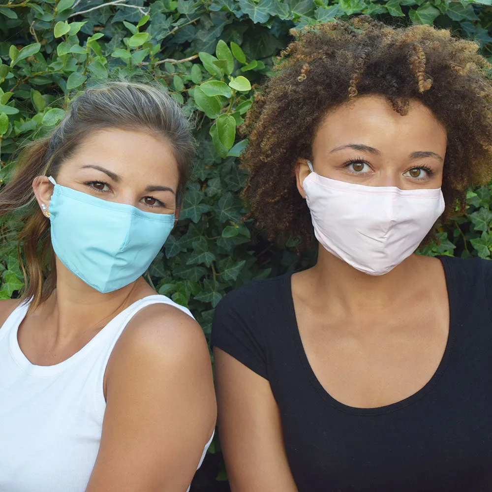 Face Mask 3 Pack Blue Cotton