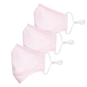 Face Mask 3 Pack Blush Cotton