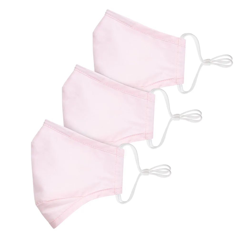 Face Mask 3 Pack Blush Cotton