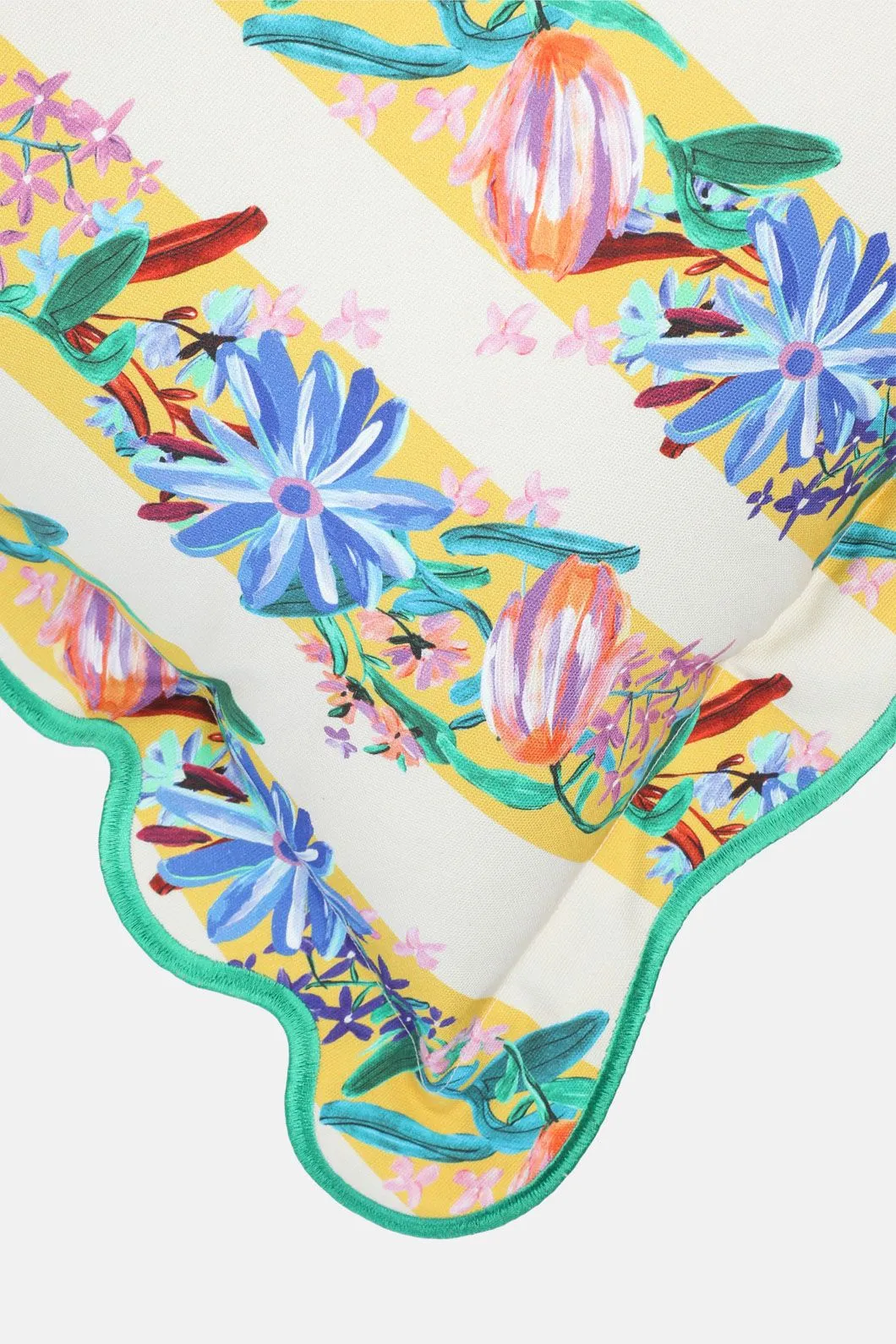 Flower Power Stripe Cushion