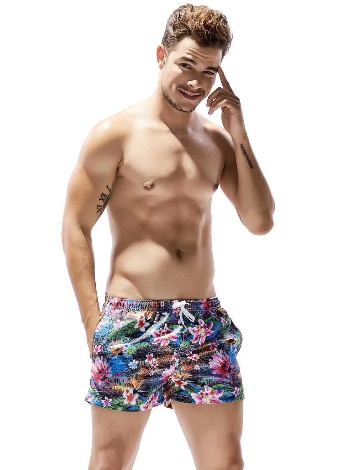 Flower Swim Beach Surf Shorts 71306
