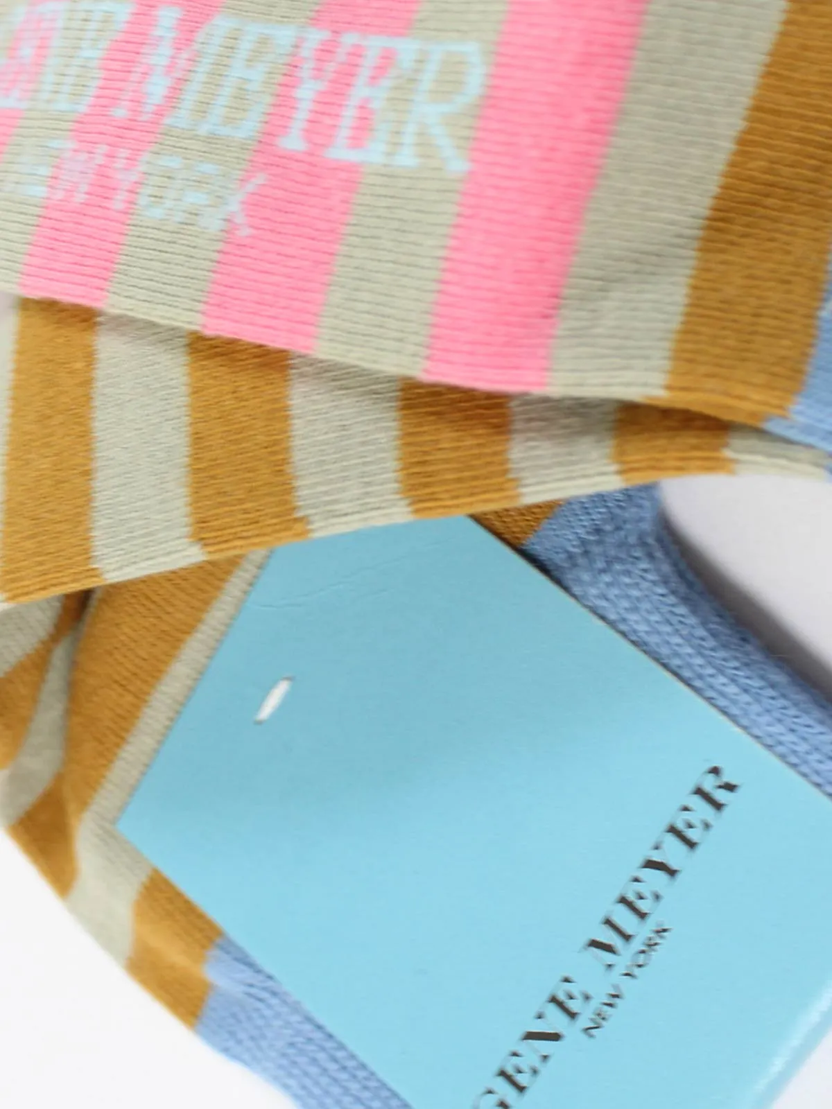 Gene Meyer Men Designer Socks Stripes - Made In Italy SALE