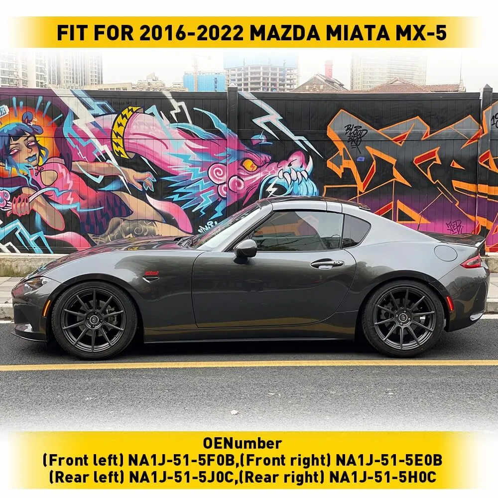 LED Side Marker Light For 2016-2022 Mazda Miata MX-5, Front & Rear Bumper Smoke Shell