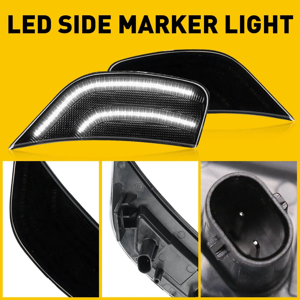LED Side Marker Light Replacement for 2021-2023 GMC Yukon/XL/Denali, Chevrolet Tahoe/Suburban, Cadillac Escalade/Escalade ESV
