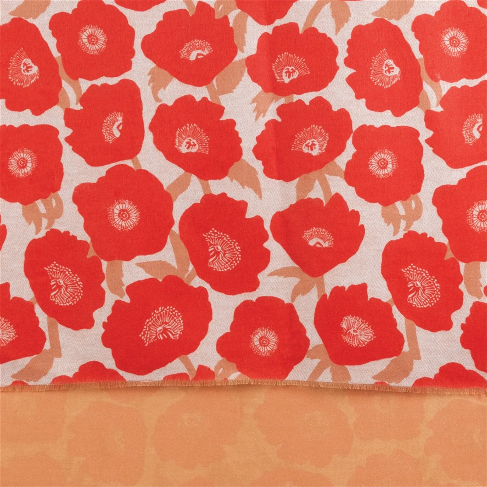 Poppies Red Reversible Wrap