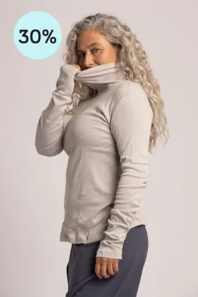 Pure Cotton Turtleneck Top