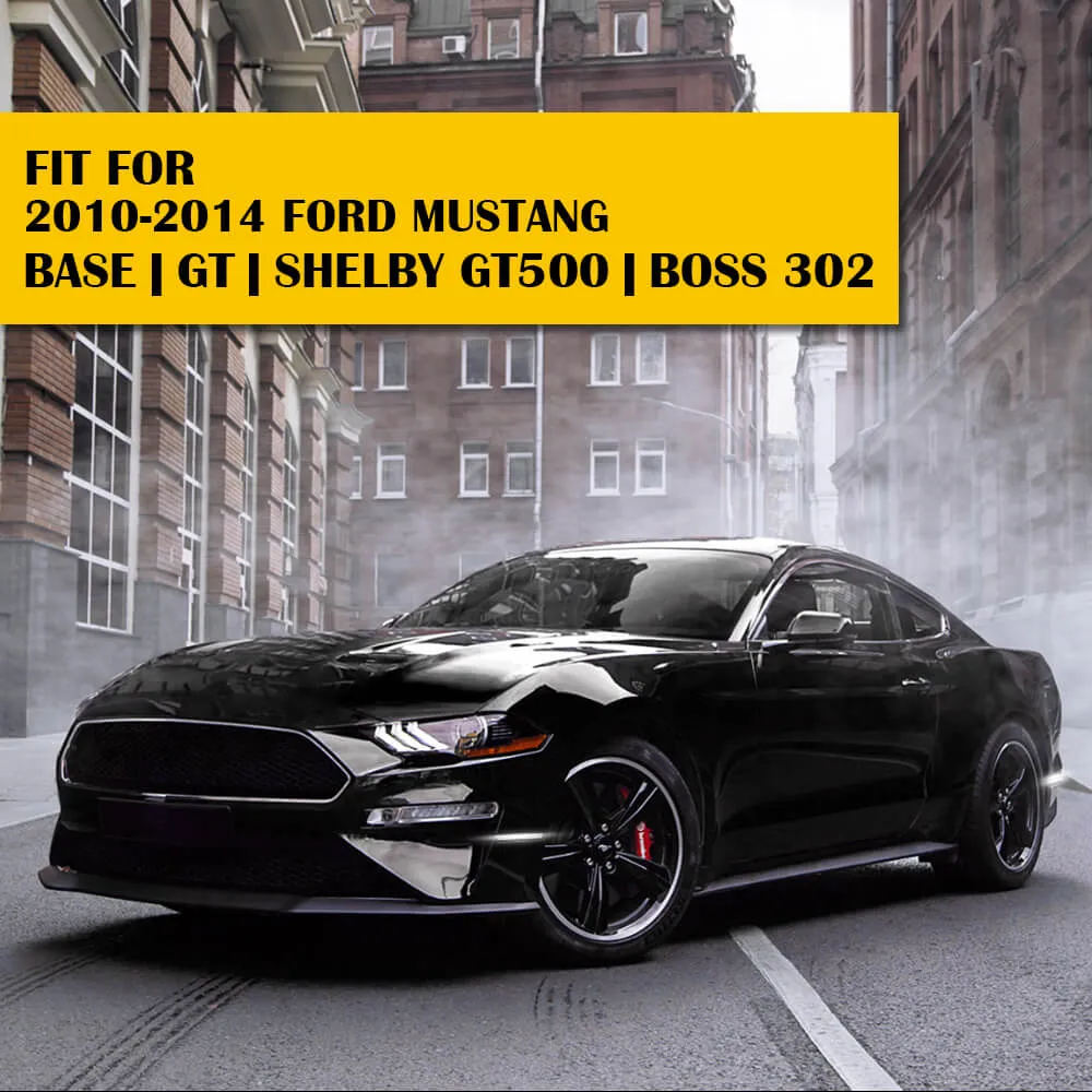 Smoke Lens Front & Rear LED Side Marker Lights for 10-14 Ford Mustang