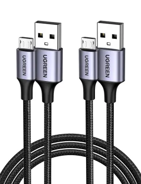 UGREEN 2 Pack Micro USB Cables 1M  18W